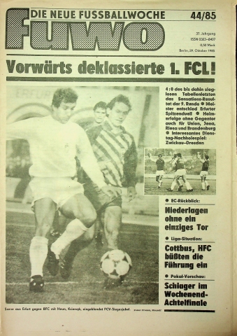 Fuwo Fussballwoche 44/1985